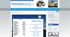 Desktop Screenshot of gimnazjumnr2.eu