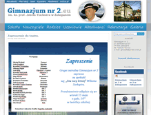 Tablet Screenshot of gimnazjumnr2.eu